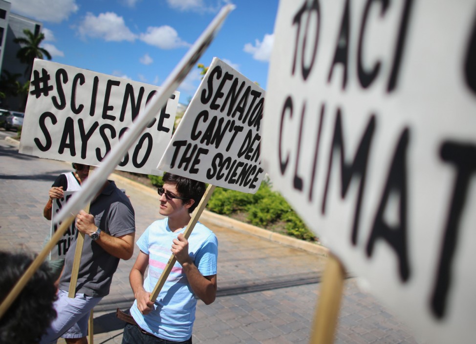 Activists Demonstrate Against Sen. Rubio's Miami Office