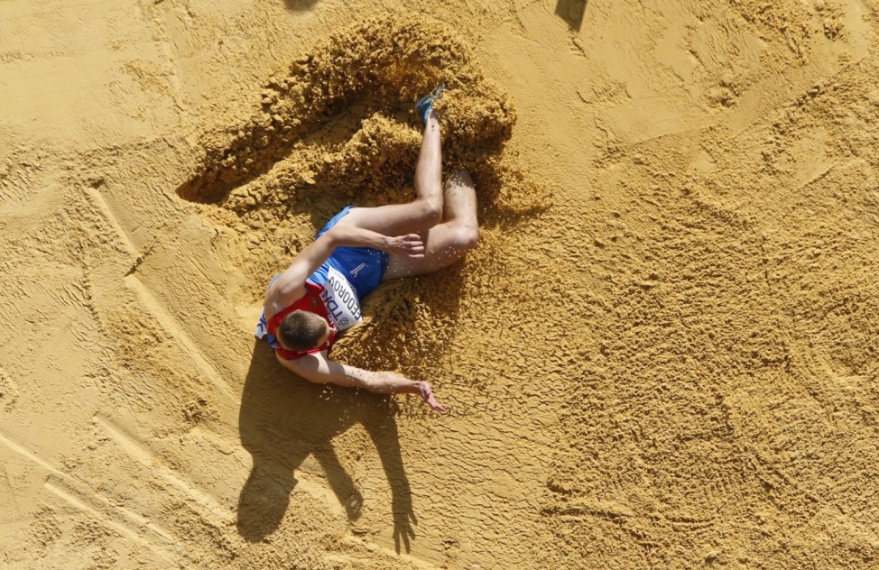 Fedorov of Russia competes during men's triple jump final at World Athletics Championships in Moscow