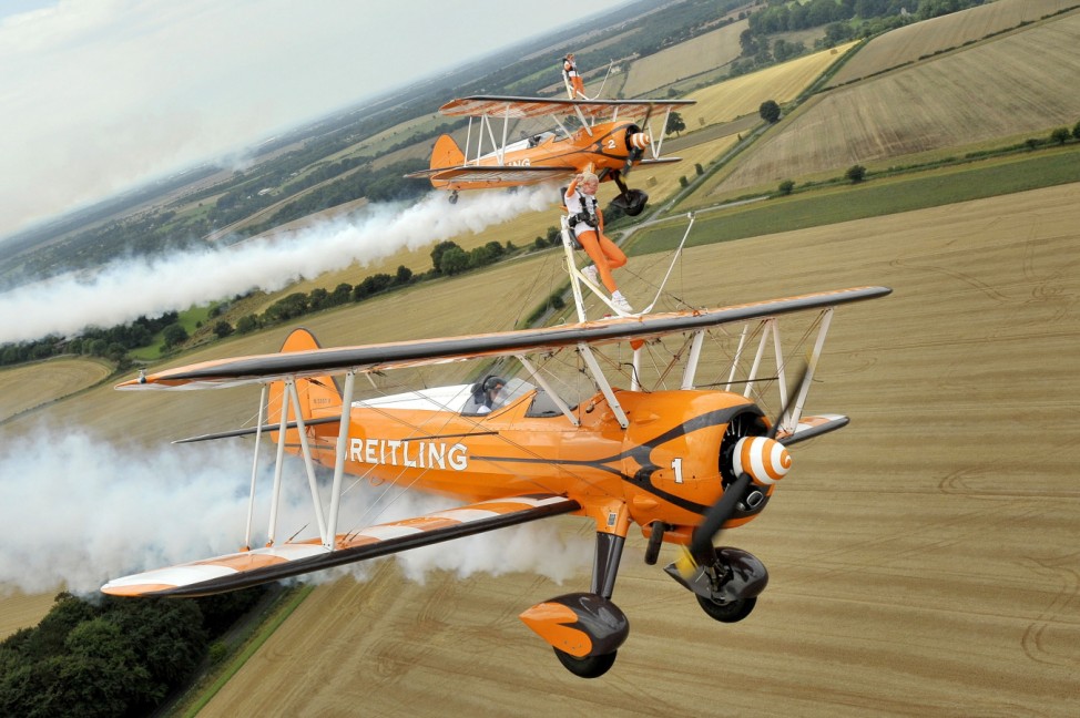 Two Nine-Year Olds Become The World's Youngest Formation Wingwalkers