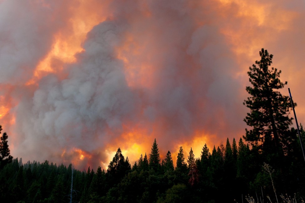 California wild fire near Yosemite