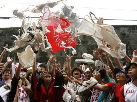 Arbeiterproteste in Manila;Reuters