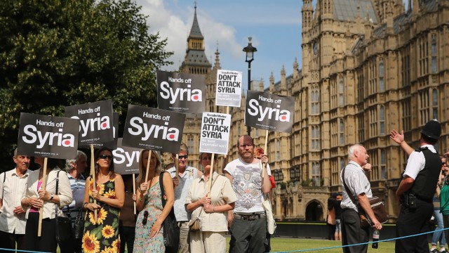 BESTPIX  Parliament Recalled To Discuss The Response To Syria's Use Of Chemical Weapons