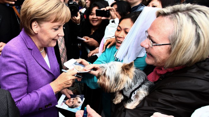 Merkel auf Deutschlandtour - Koblenz