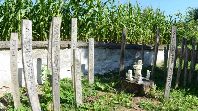 Tag des offenen Denkmals: Die Stelen im alten Bezirksfriedhof tragen die Namen jener Kinder, die in der Indersdorfer Baracke ums Leben kamen.