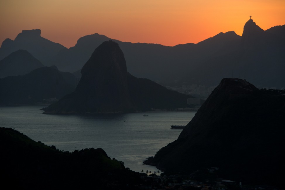 Bucht von Rio de Janeiro, von Niteroi aus gesehen