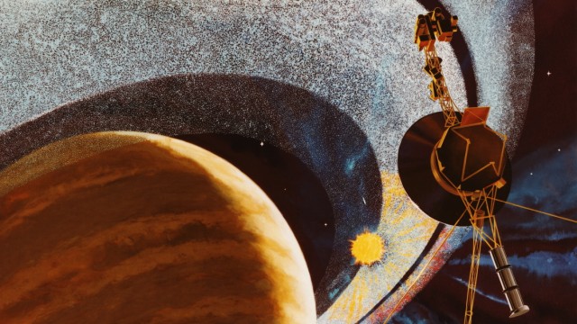 FILE: Voyager 1 Exits The Solar System  Voyager 1 Passing Saturn
