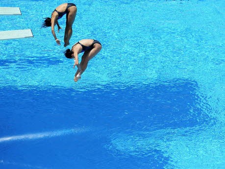 Schwimm-WM in Rom Synchronspringen