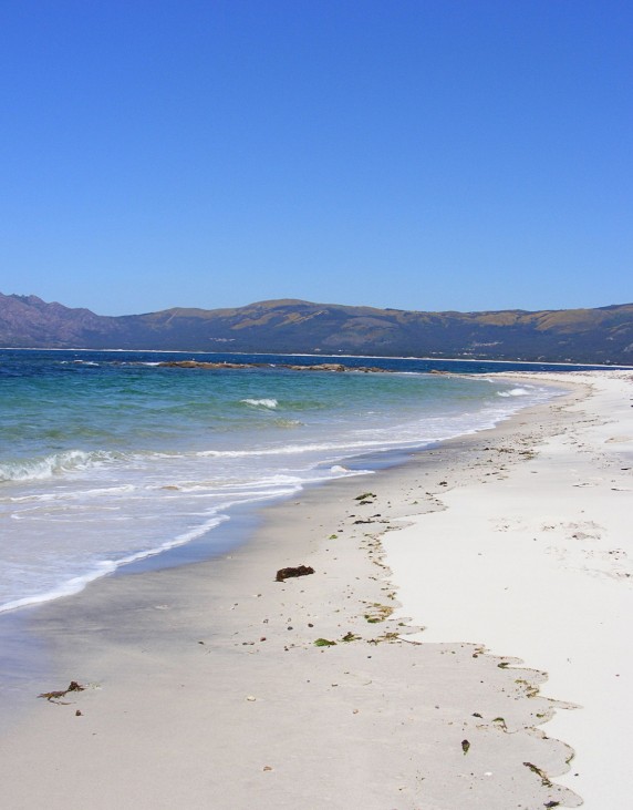 Galicien Spanien Europa Carnota Bucht Tourismus Strand Urlaub