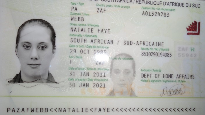 Nach Anschlag in Nairobi: Foto der kenianischen Polizei mit dem gefälschten Pass von Samantha Lewthwaite.