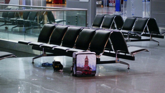 Koffer am Flughafen Düsseldorf