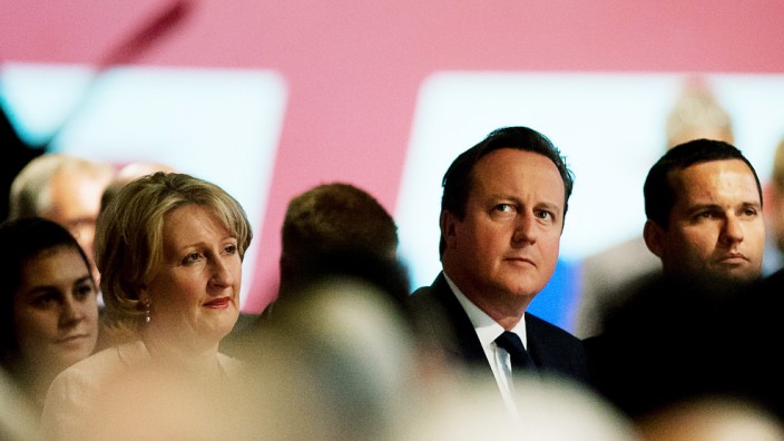 Cameron auf Parteitag der Tories: Premierminister David Cameron auf dem Parteitag der Tories in Manchester