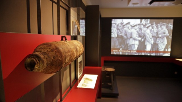 Geretsried: Diese Fliegerbombe ist Teil der Ausstellung zum Kapitel der NS-Rüstungsbetriebe im neuen Geretsrieder Stadtmuseum.