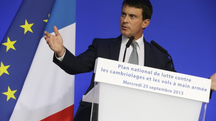 Frankreich: Innenminister Manuel Valls Sozialist Roma