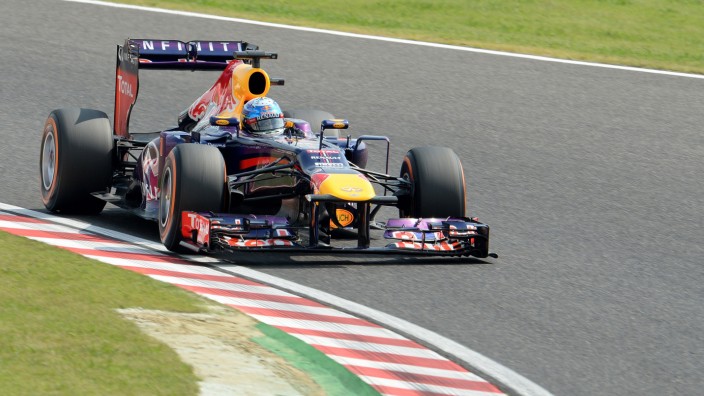 Platz zwei im Qualifying in Suzuka: In Japan startet er von der zweiten Position: Sebastian Vettel beim Qualifying in Suzuka.