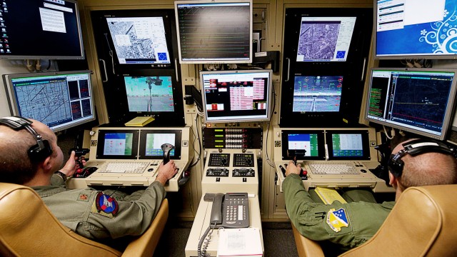 Operationszentrum für Drohnen in der Holloman Air Force Base, New Mexico
