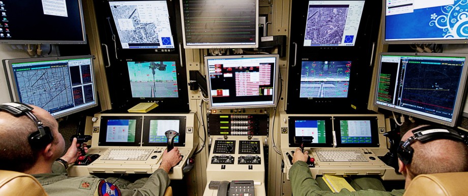 Operationszentrum für Drohnen in der Holloman Air Force Base, New Mexico