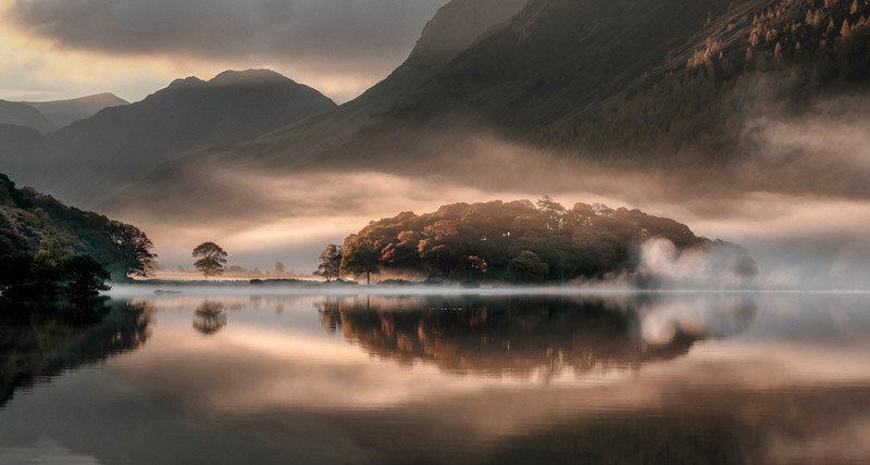 Mist and Reflections, Crummock Water, Cumbria, England by Tony Bennett (Overall winner) - Landscape Photographer of the Year 2013