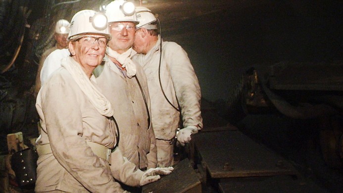 Hannelore Kraft besucht Bergwerk
