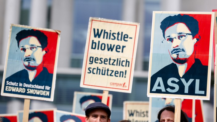 Protest für Snowden