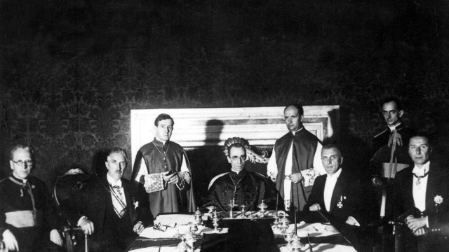 Unterzeichnung des Konkordats zwischen dem Deutschen Reich und dem Vatikan, 1933