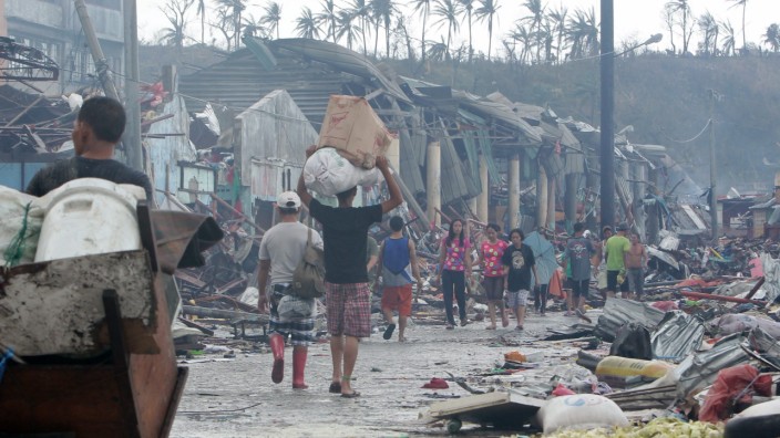 Aftermath in the super typhoon devastated city of Tacloban