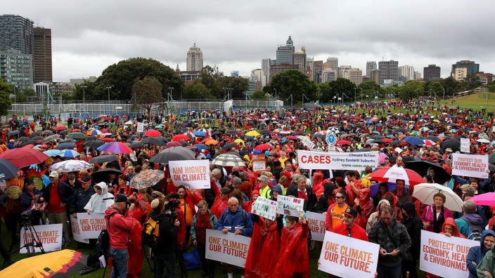Demonstration in Sydney für mehr Klimaschutz