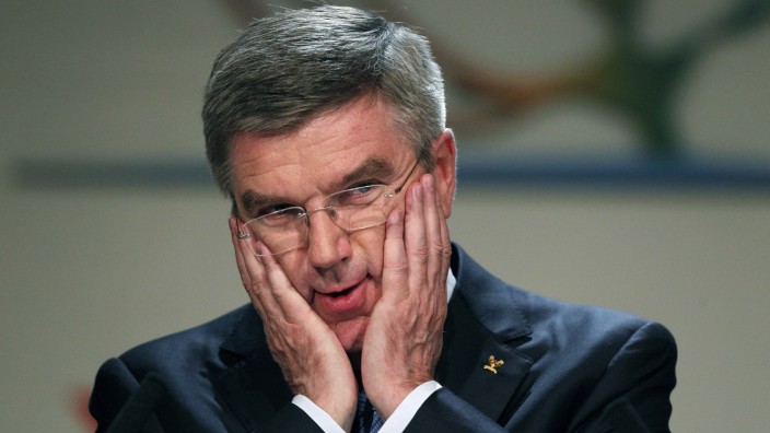 Thomas Bach of Germany reacts to applause after he was elected the ninth president of the IOC succeeding Jacques Rogge during a vote in Buenos Aires