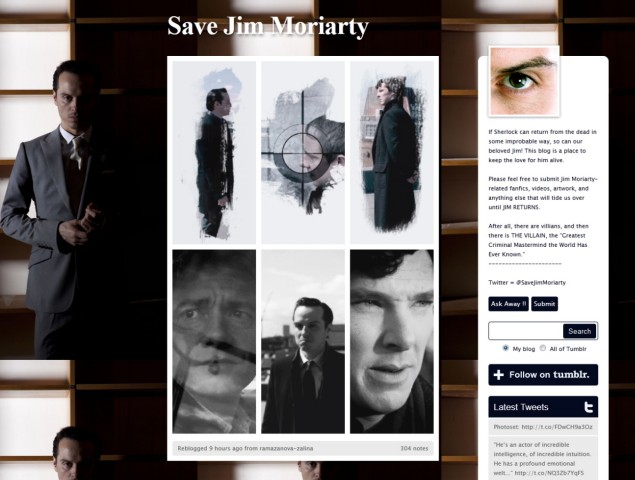 Jim Moriarty Tumblr Sherlock