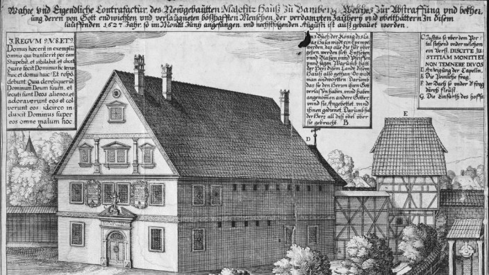 Dokumentation der Hexenverfolgung: 1627 ließen die Bamberger Fürstbischöfe ein Foltergefängnis für die Hexenprozesse bauen, das Malefizhaus. Geblieben ist davon allerdings nichts.