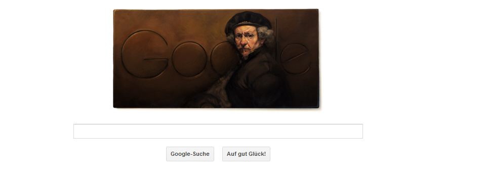Google Doodle Rembrandt van Rijn