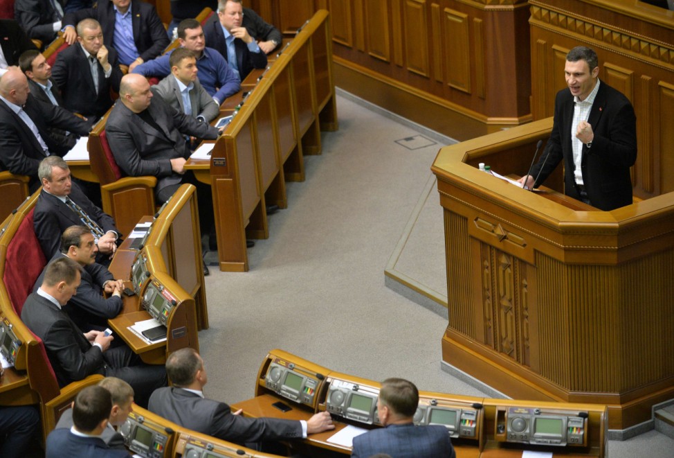 Ukraine: Vitali Klitschko im Parlament
