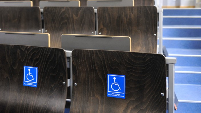 Behindertenplätze an der LMU in München