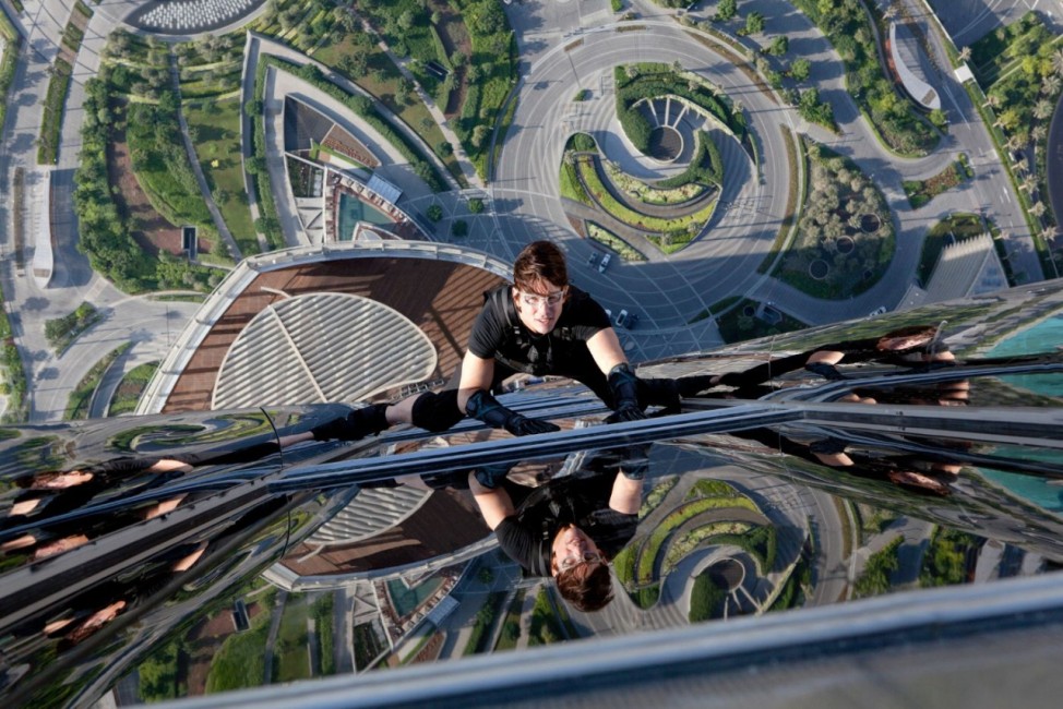 Tom Cruise in "Mission Impossible - Phantom Protokoll" am Burj Khalifa in Dubai