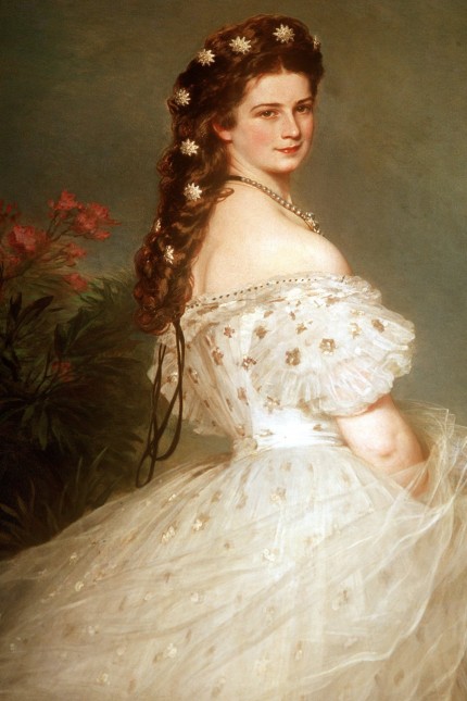 Werbung: Elisabeth Eugenie Amalie von Wittelsbach (1837-1898), Kaiserin von Österreich und Königin von Ungarn: "Sisi" war berühmt für ihre strengen Diäten, bei denen sie zuweilen nur kandierte Veilchenblüten oder zwei Orangen pro Tag verzehrte.