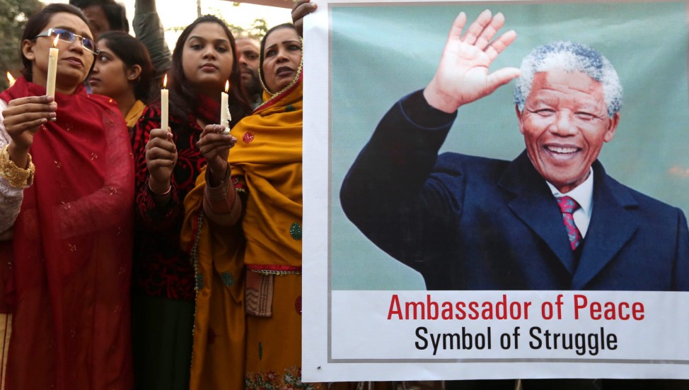 Late South African president Nelson Mandela memorial in Lahore