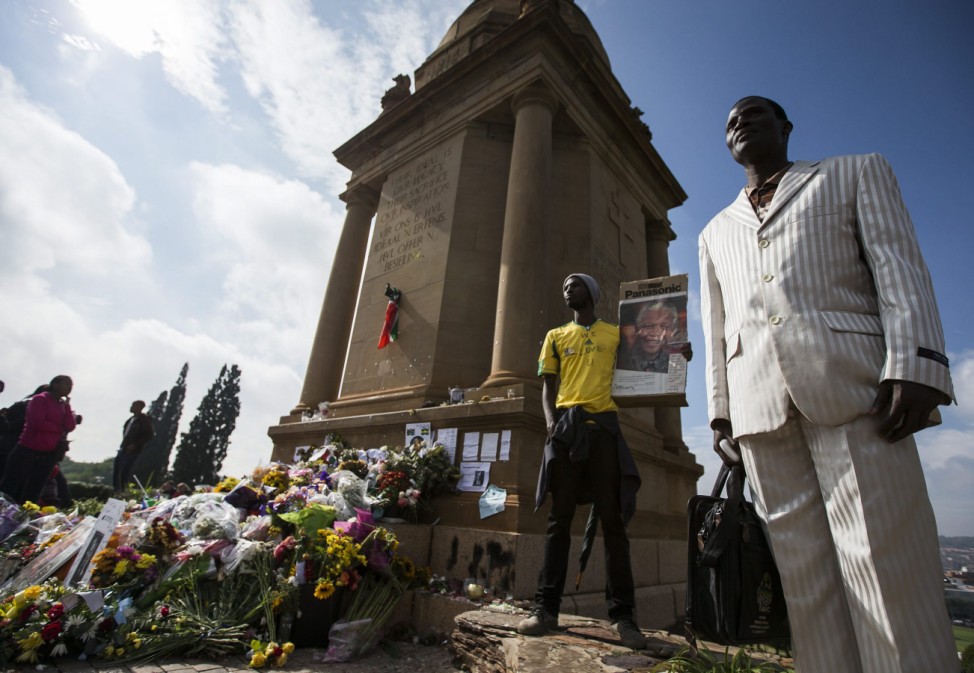 Late South African President Nelson Mandela mourners