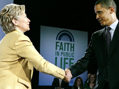 Hillary Clinton und Barack Obama