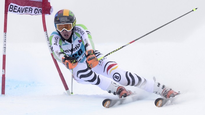 Luitz of Germany skis in the first run of the men's World Cup Giant Slalom ski race in Beaver Creek