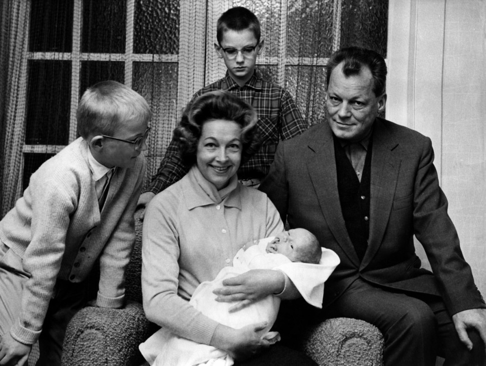 Familie Brandt nach der Geburt von Matthias, 1961 | Willy Brandt