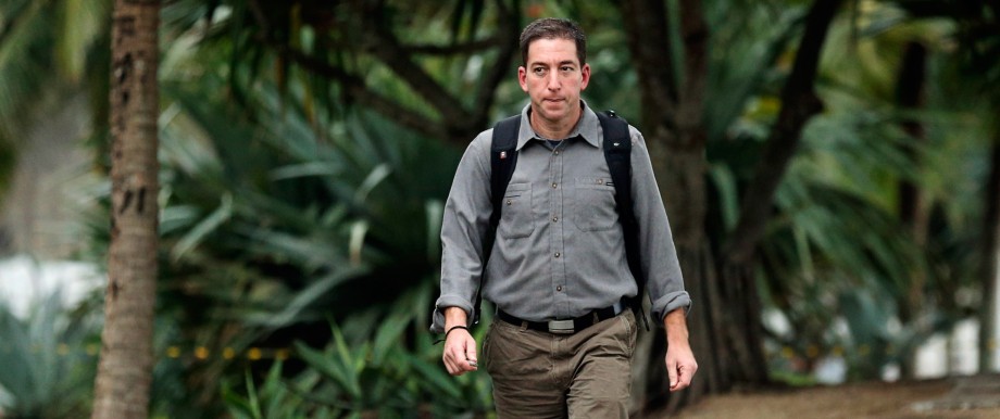 Glenn Greenwald, the blogger and journalist who broke the U.S. NSA surveillance scandal, arrives to an exclusive interview with Reuters in Rio de Janeiro