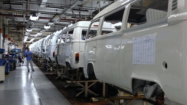 VW Bulli, T2, Bus, VW-Werk Sao Paolo, Brasilien, Autoproduktion