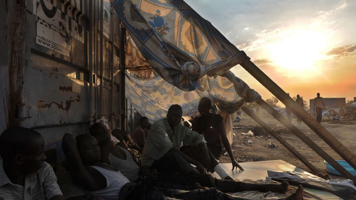 Konflikt im Südsudan: Ein Camp im Südsudan: Droht der Staat zu zerbrechen?