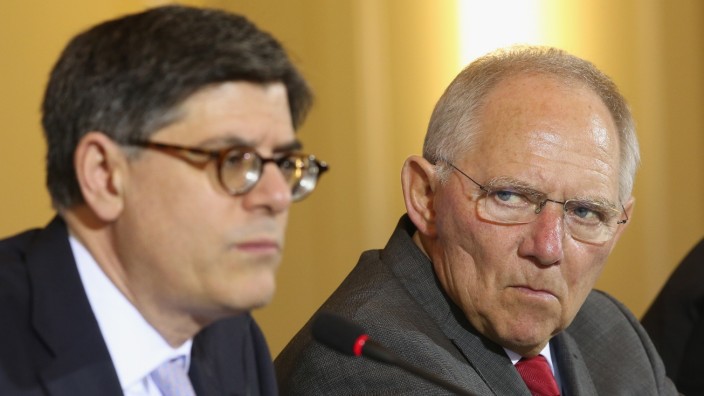 U.S. Treasury Secretary Lew Meets With German Finance Minister Schaeuble