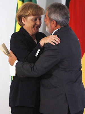 Merkel und Lula da Silva
