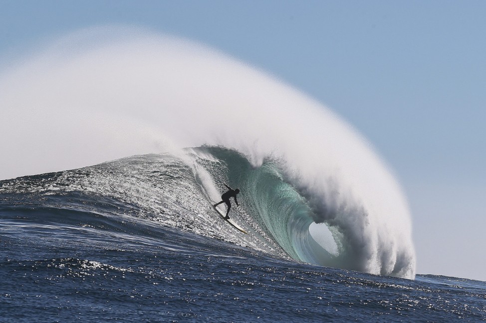 Big wave surfing in Cape Town, South Africa