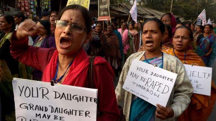 Vergewaltigungen in Indien: Vergeblicher Protest? Viele Frauen gehen auf die Straße.