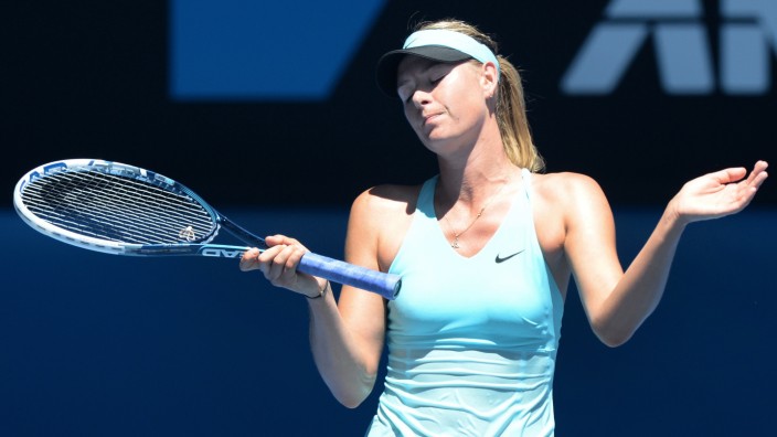 Australian Open in Melbourne: "Niemand weiß, was das Limit ist": Maria Scharapowa.