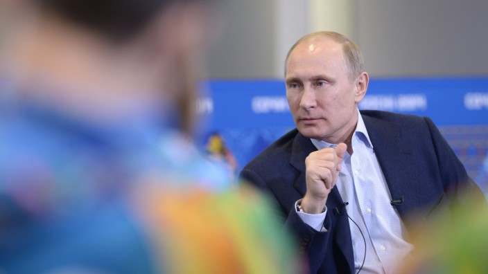 Putin zu Homosexuellen: Wladimir Putin bei einem Treffen mit Olympiahelfern.