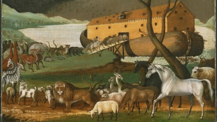 Noah's Ark, oil on canvas painting by Edward Hicks, 1846 Philadelphia Museum of Art