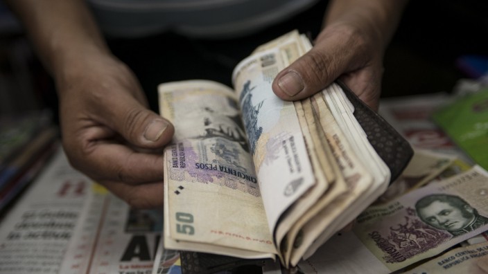 Währungskrise in Argentinien: Argentinien druckt Pesos - der Wert der Währung nimmt rapide ab.